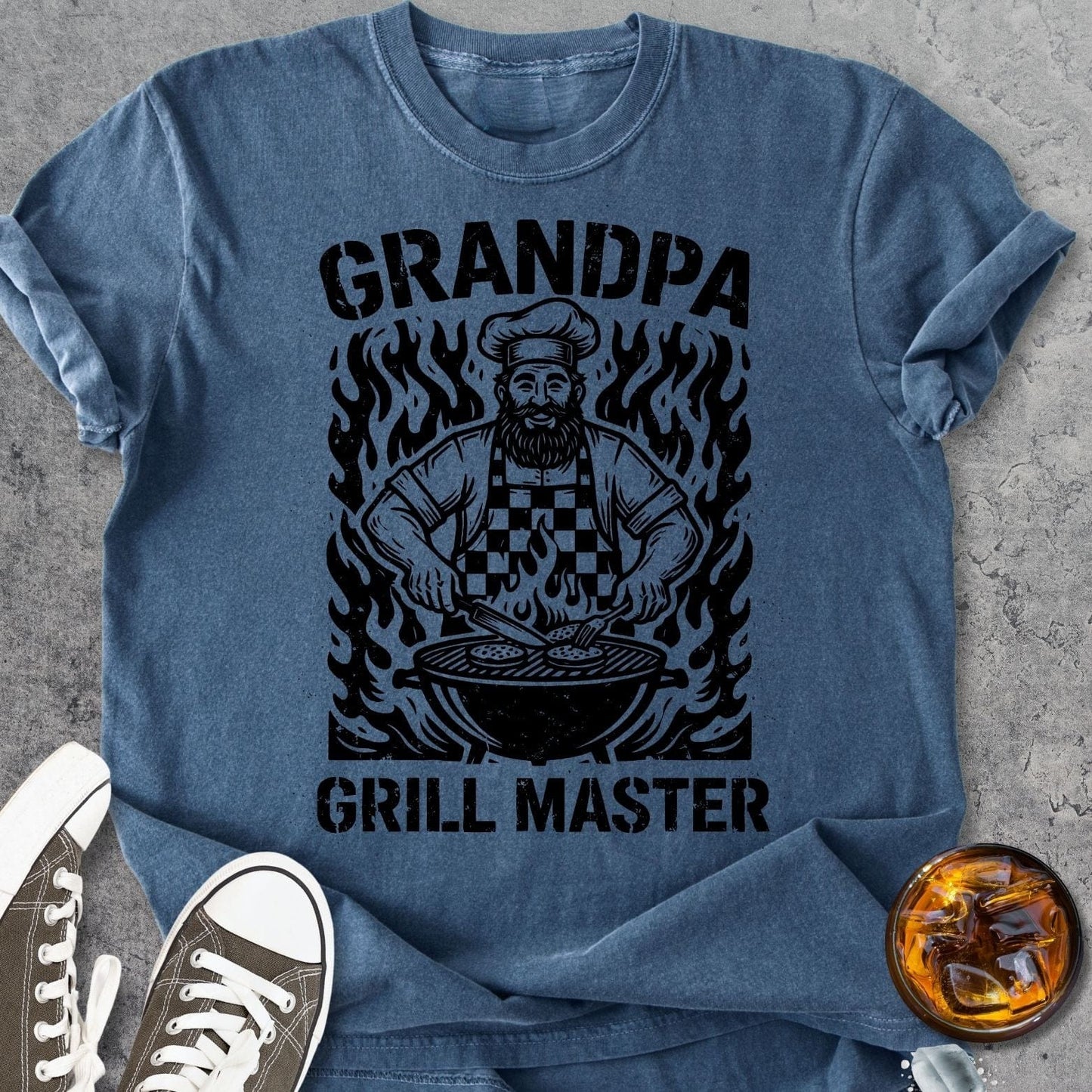Grill Master Grandpa - Vintage Heavyweight Tee