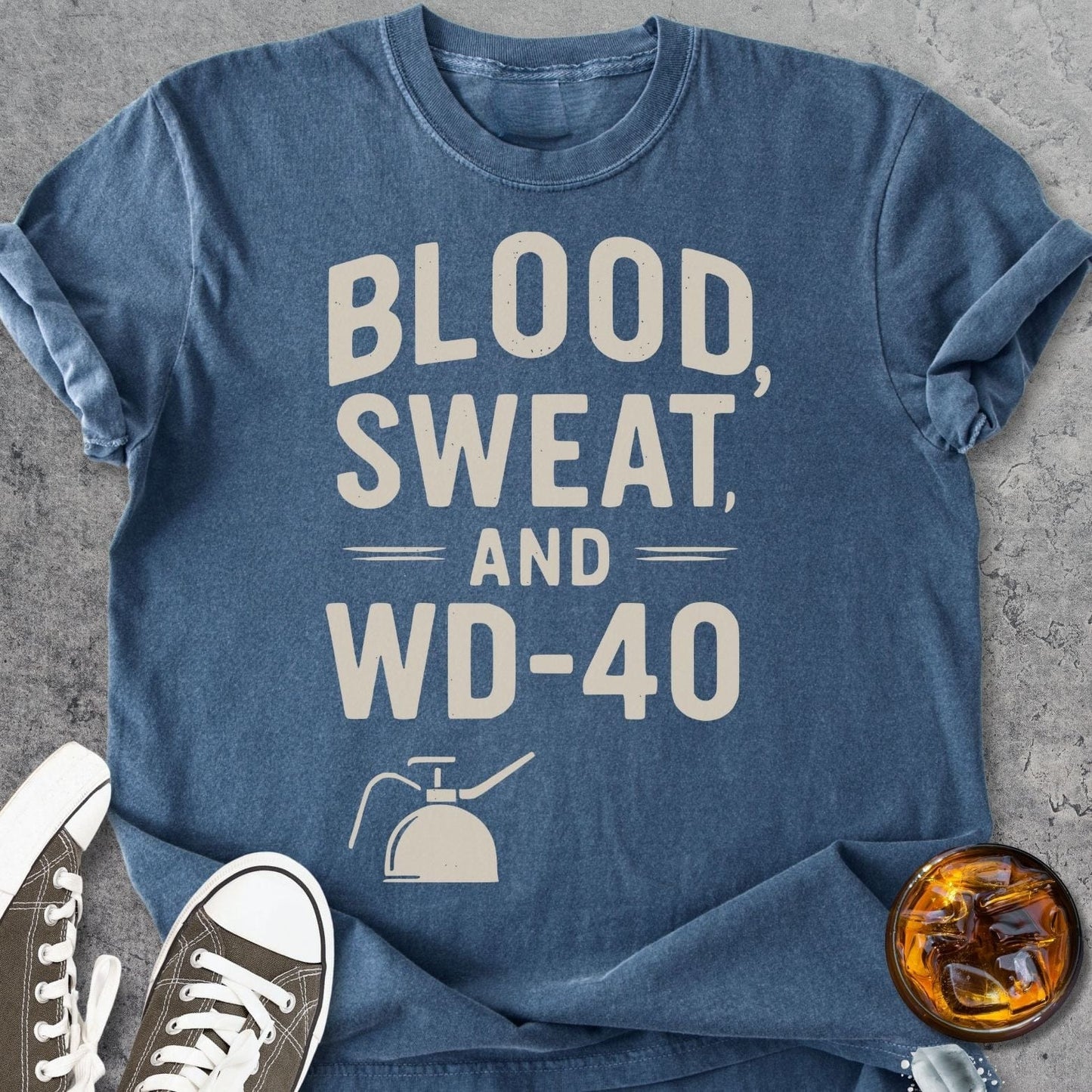 Blood Sweat and WD-40 - Vintage Heavyweight Tee