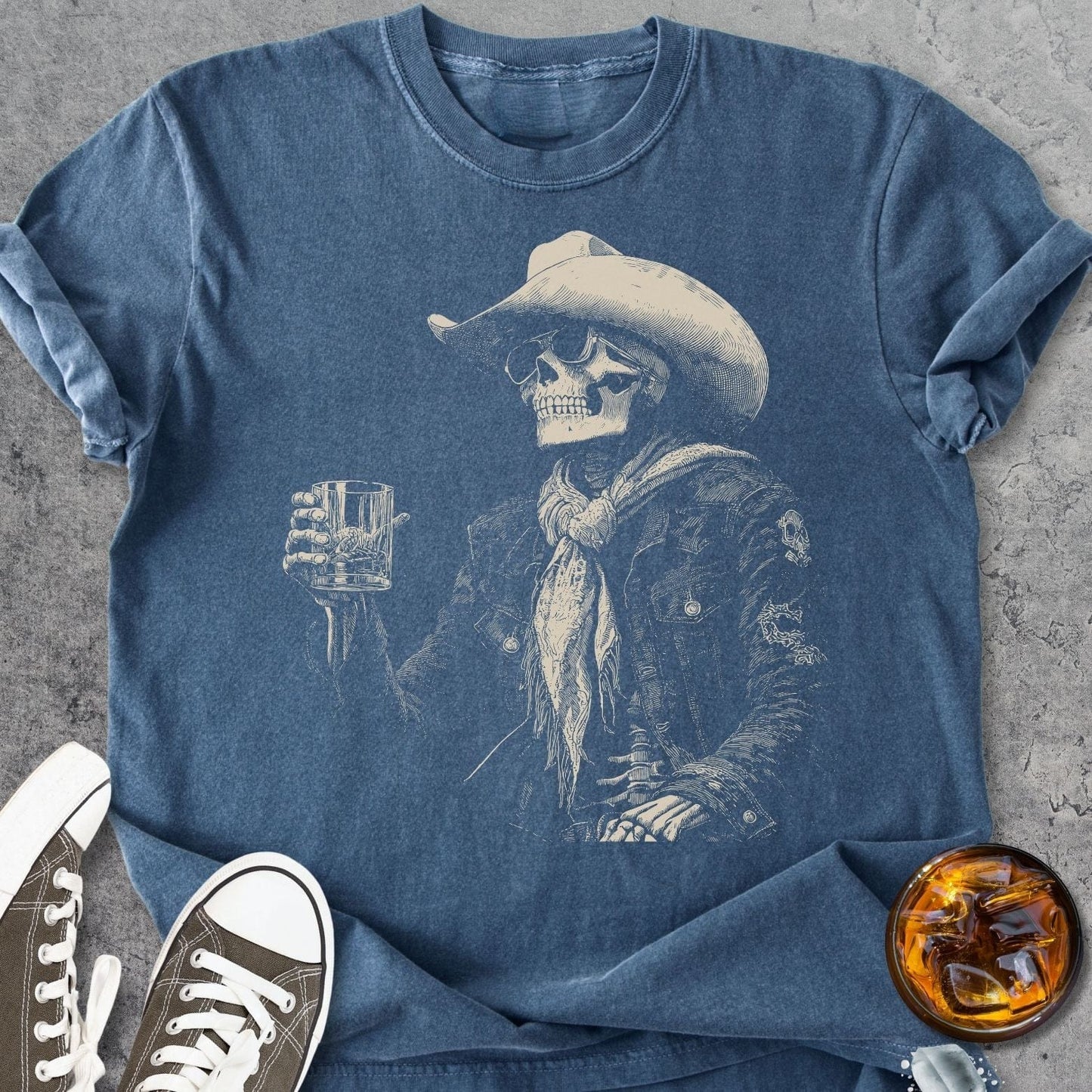 Skeleton After Hour - Premium Heavyweight Tee
