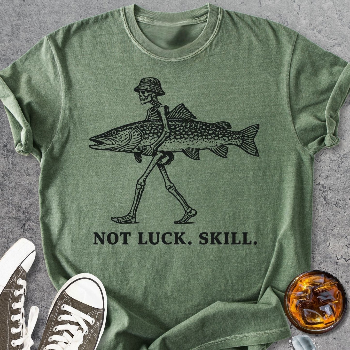 Not Luck. Skill. - Vintage Heavyweight Tee