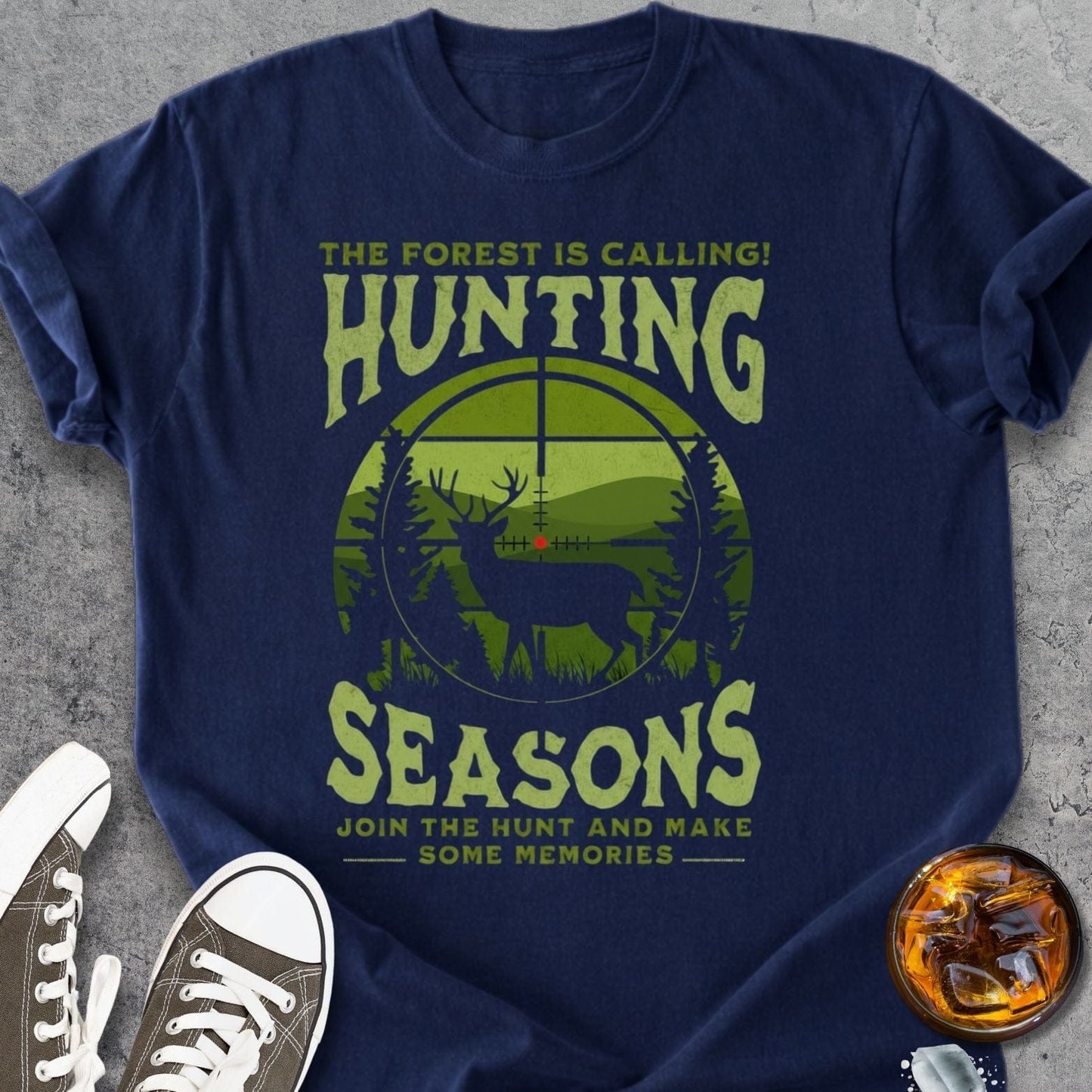 Forest Is Calling Hunting - Vintage Heavyweight Tee