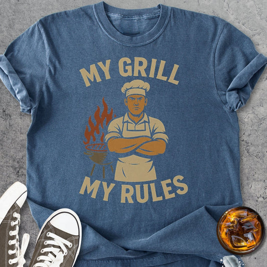 My Grill My Rules Man - Vintage Heavyweight Tee