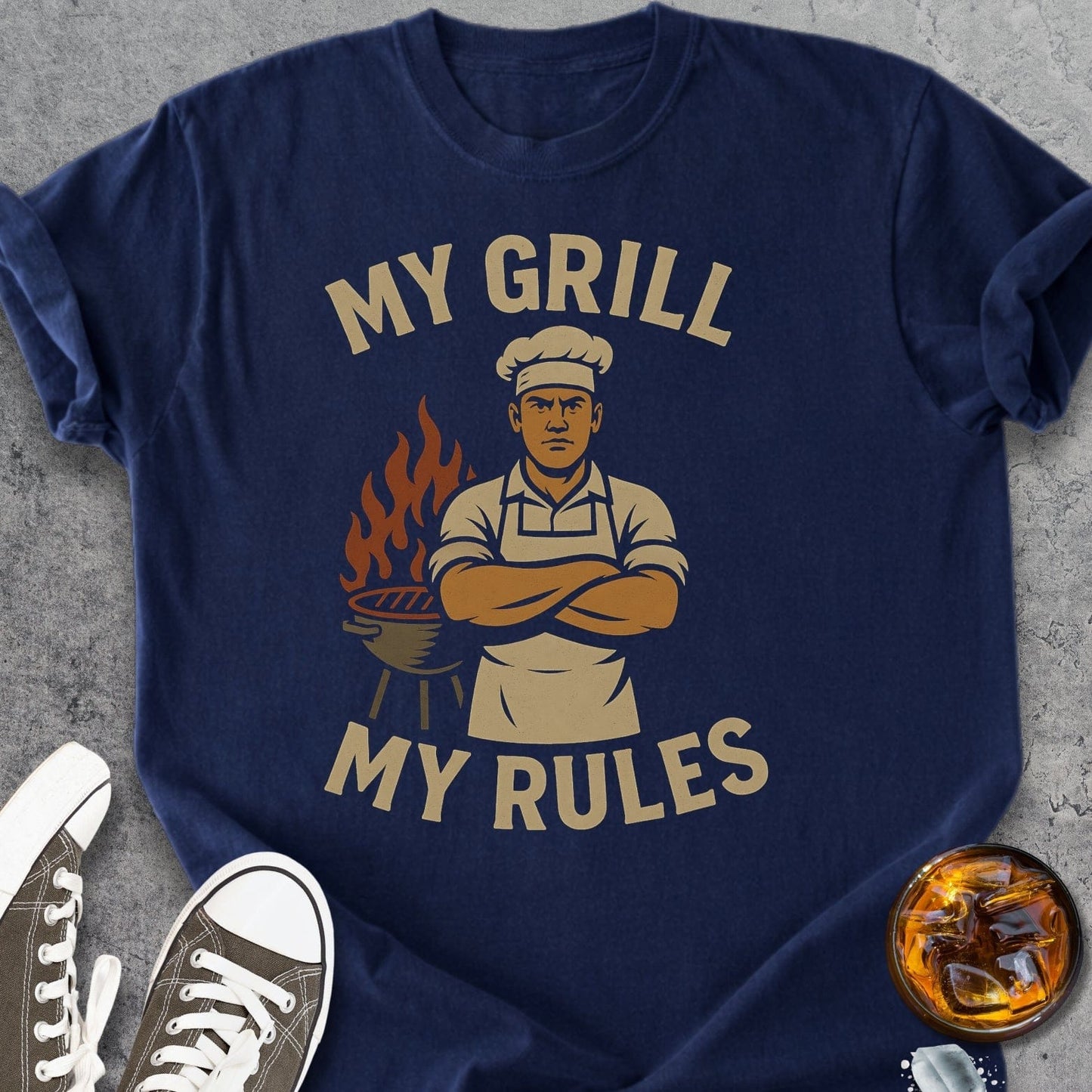 My Grill My Rules Man - Vintage Heavyweight Tee
