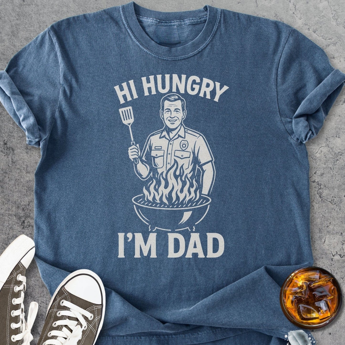 Hi Hungry Im Dad - Vintage Heavyweight Tee