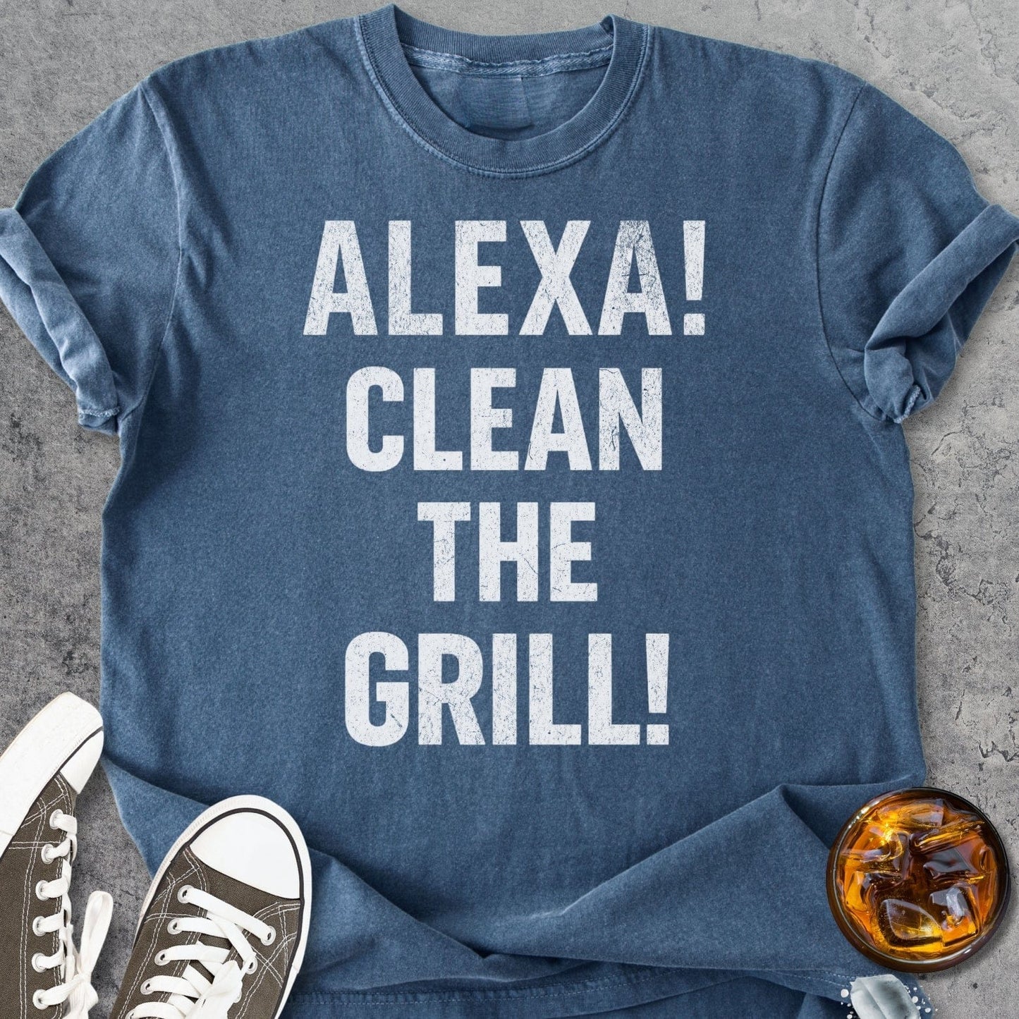 Alexa Clean The Grill - Vintage Heavyweight Tee
