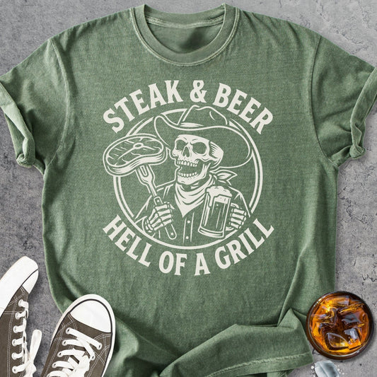 Hell Of A Grill - Vintage Heavyweight Tee