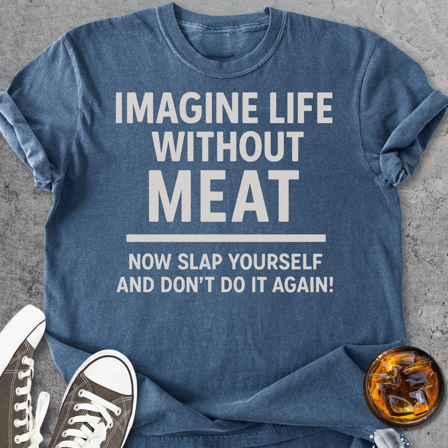Life Without Meat - Vintage Heavyweight Tee