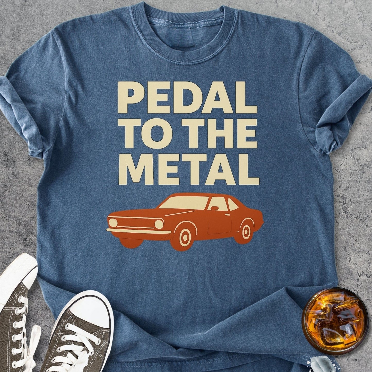 Pedal To The Metal - Vintage Heavyweight Tee