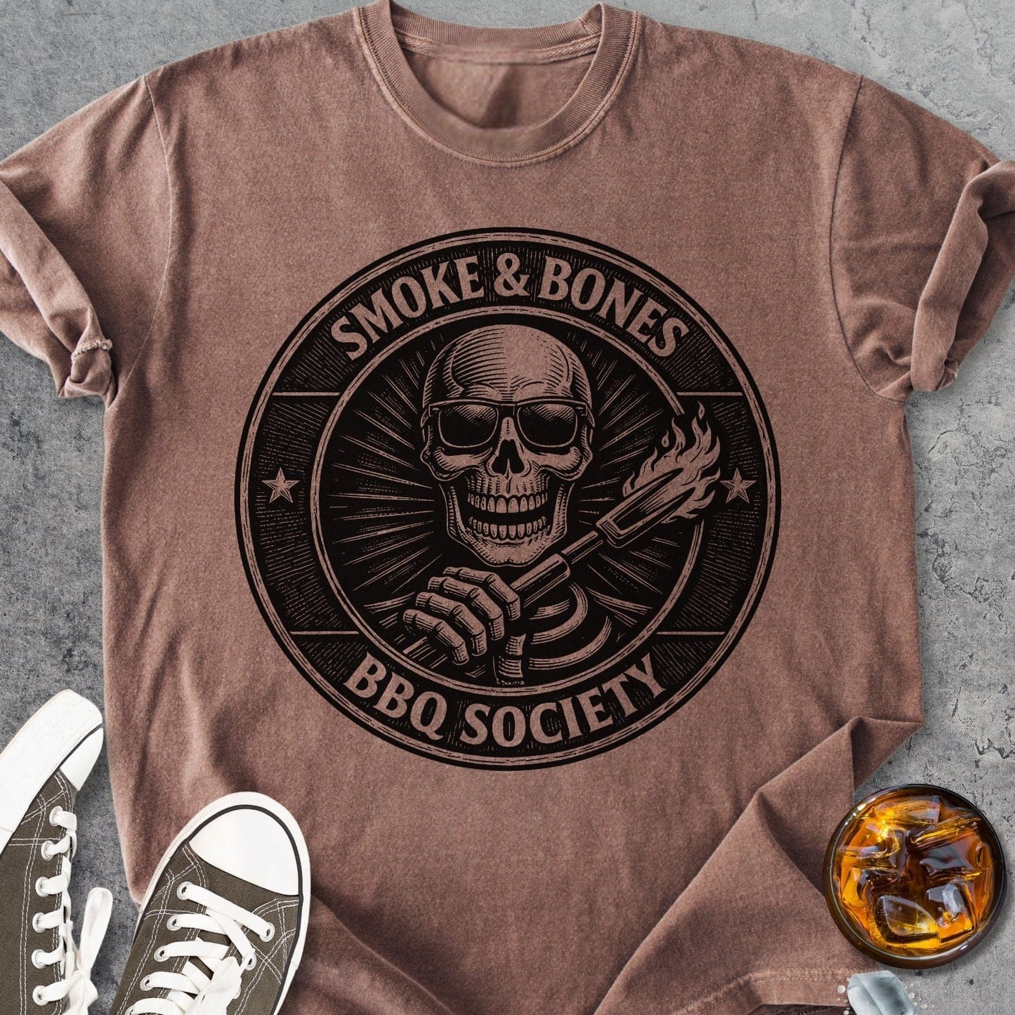 Smoke And Bones - Vintage Heavyweight Tee