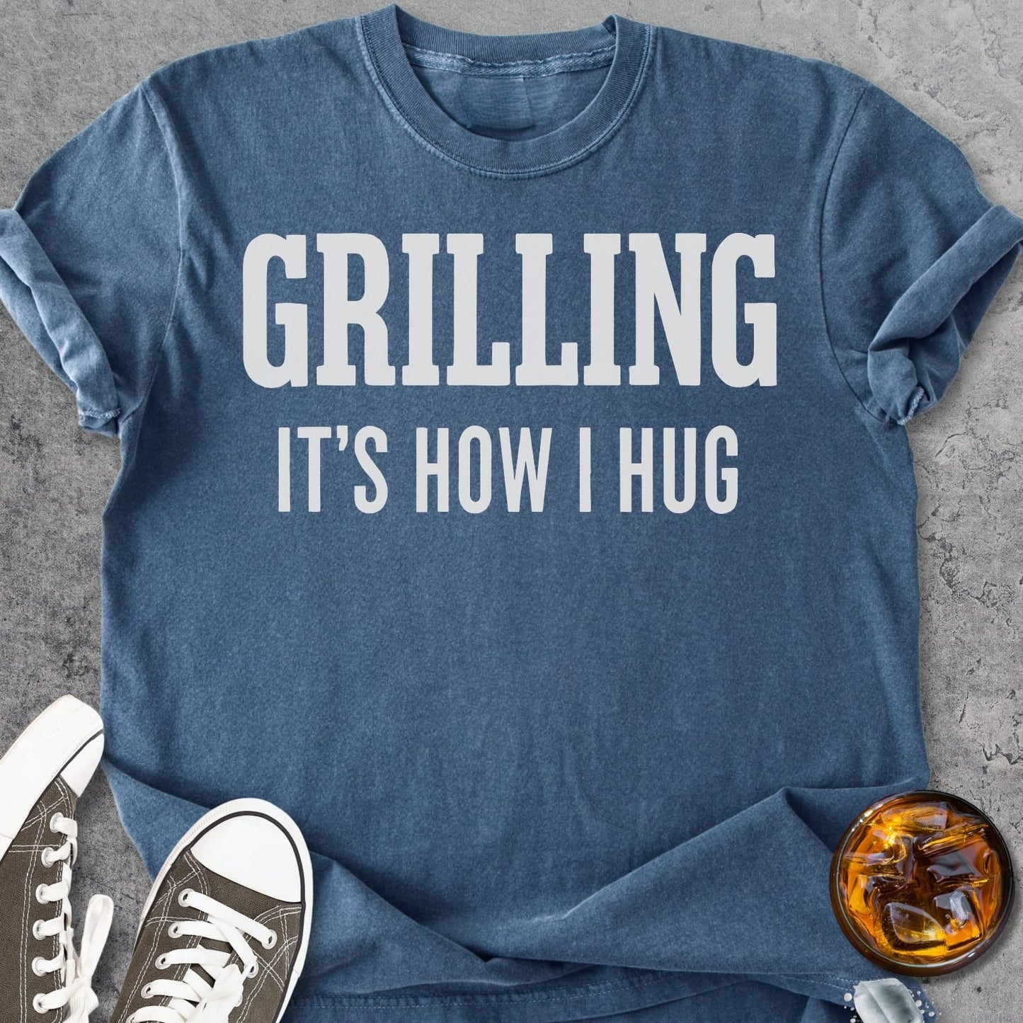 Grilling It's How I Hug - Vintage Heavyweight Tee