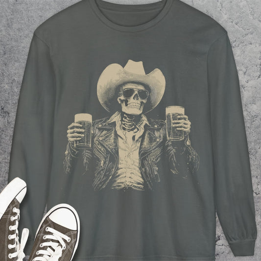 Skeleton Cowboy Long-Sleeve Tee