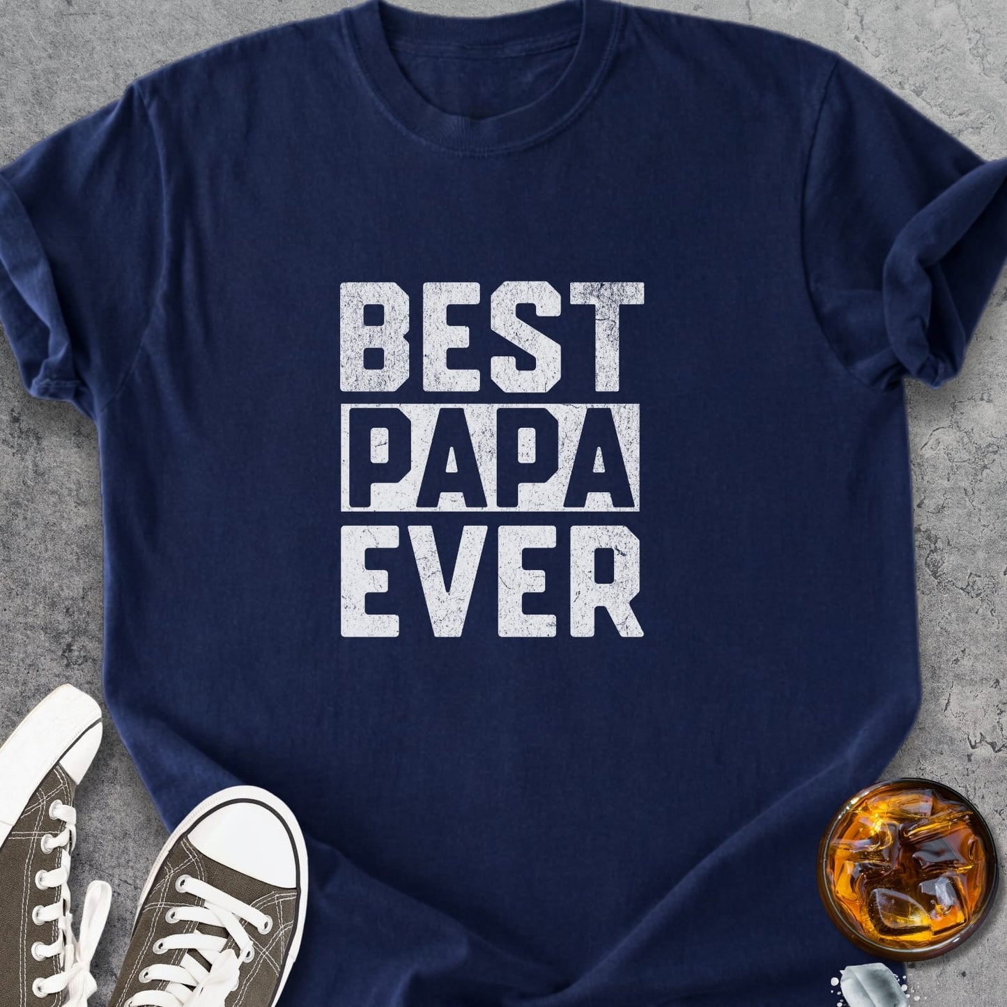 Best Papa Ever - Vintage Heavyweight Tee