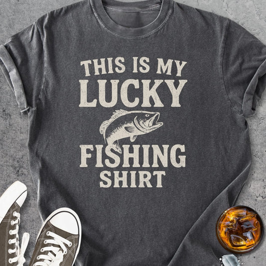 This Is My Lucky Fishing Shirt - Vintage Heavyweight Tee