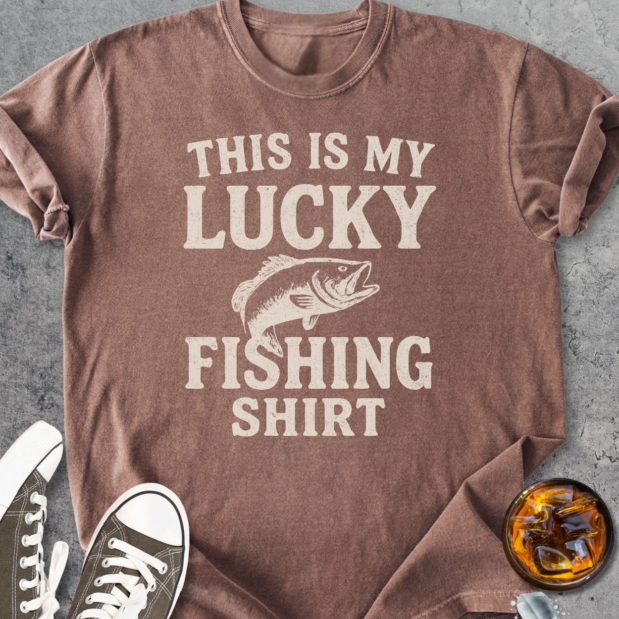 This Is My Lucky Fishing Shirt - Vintage Heavyweight Tee