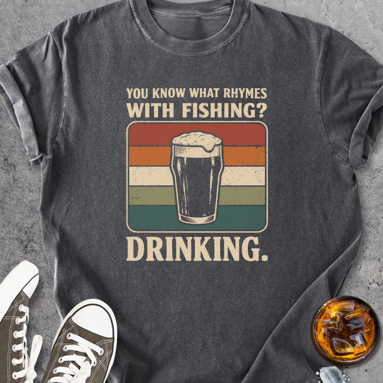 What Rhymes With Fishing - Vintage Heavyweight Tee