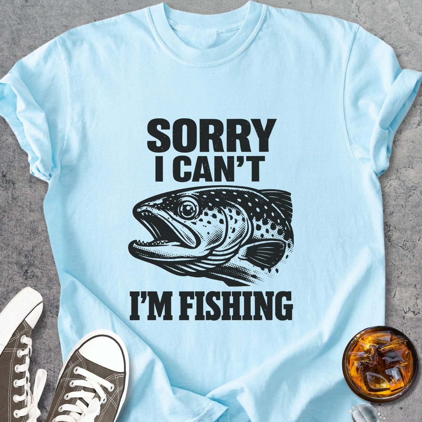 Sorry, I Can't. I'm Fishing - Vintage Heavyweight Tee