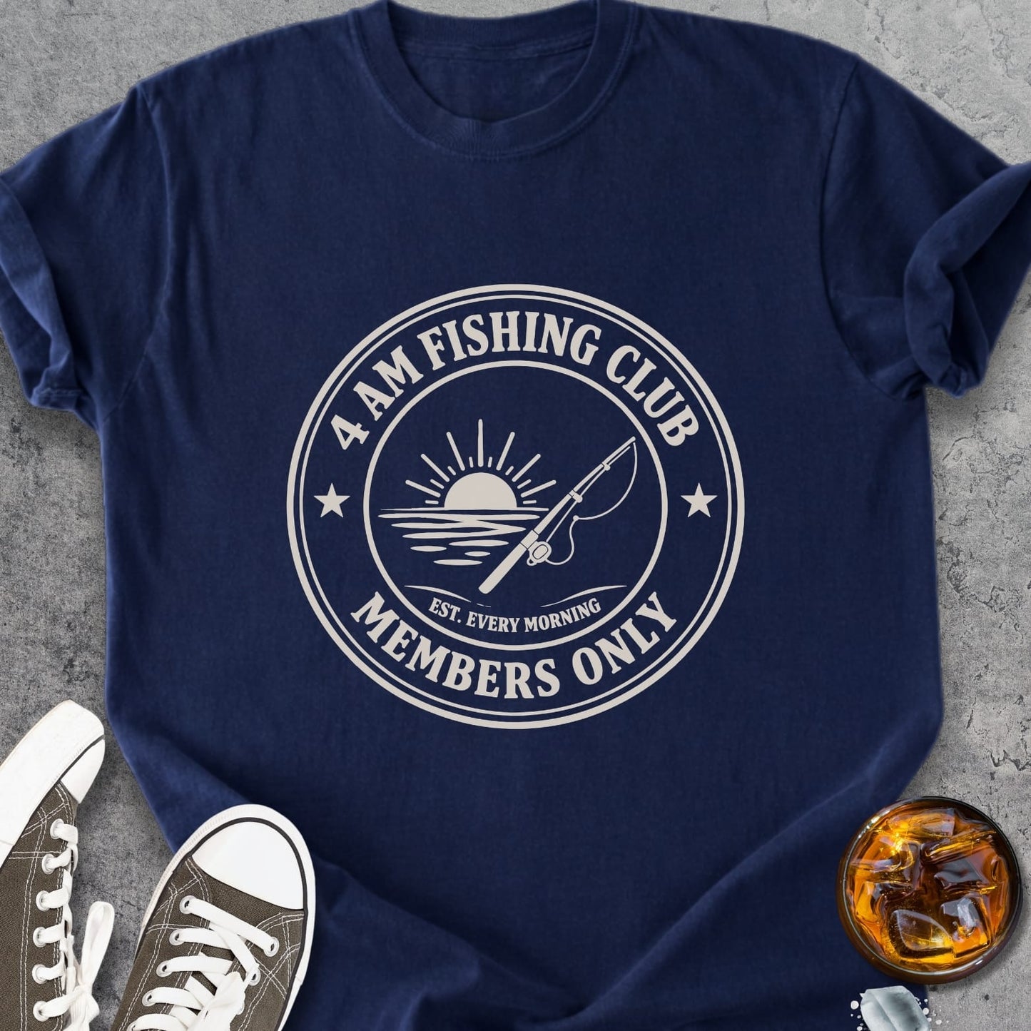 4 AM Fishing Club - Premium Heavyweight Tee
