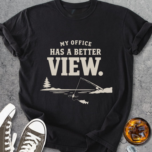 Office With A View - Premium Heavyweight Tee