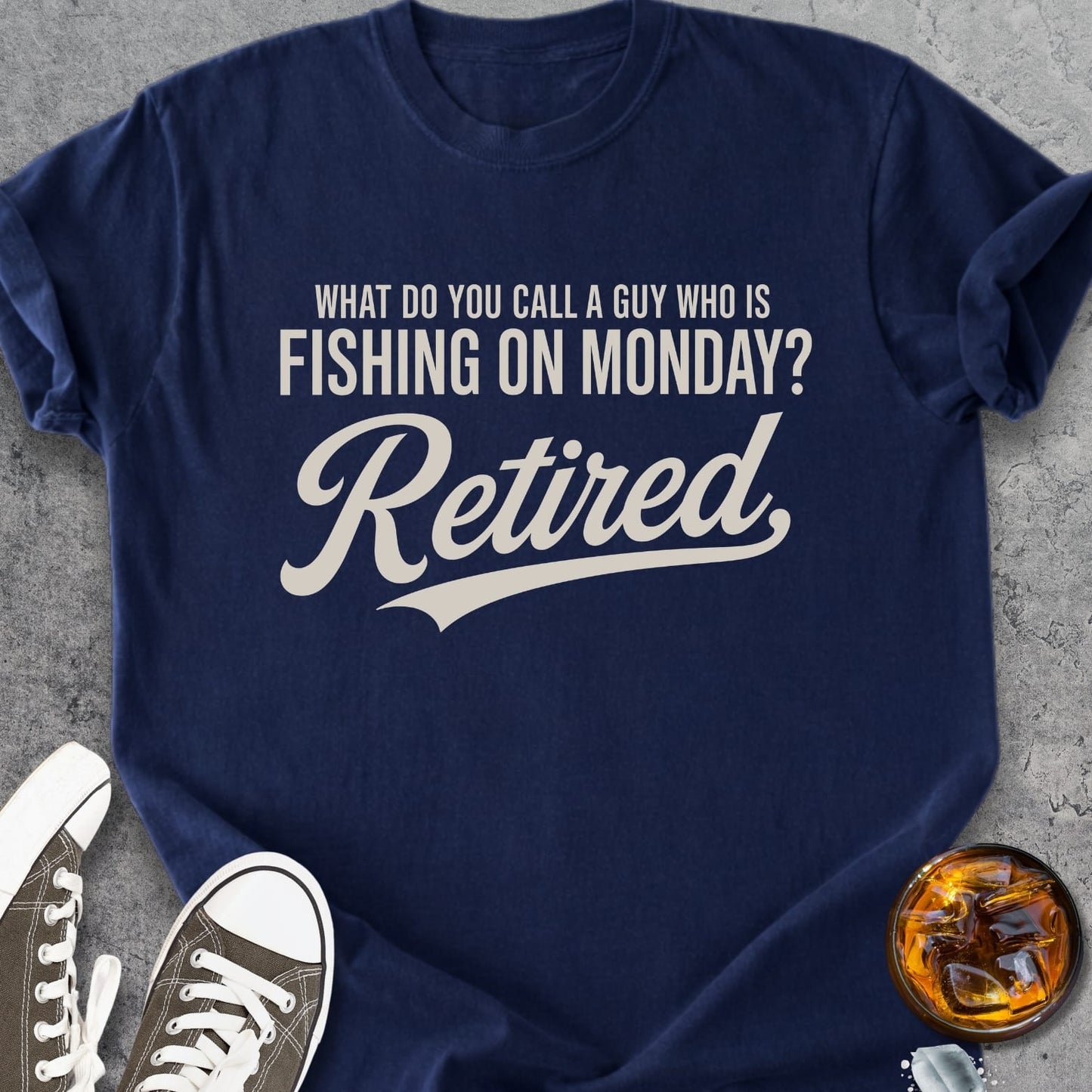 Fishing On Monday - Premium Heavyweight Tee