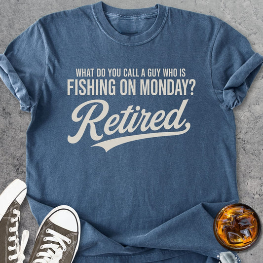 Fishing On Monday - Premium Heavyweight Tee