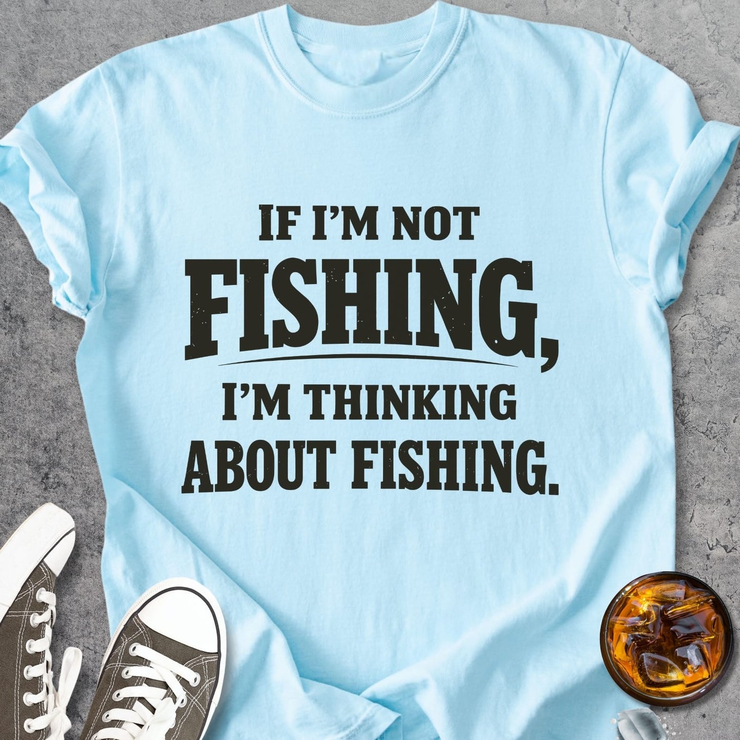 If I'm Not Fishing - Premium Heavyweight Tee