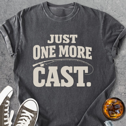 Just One More Cast - Premium Heavyweight Tee