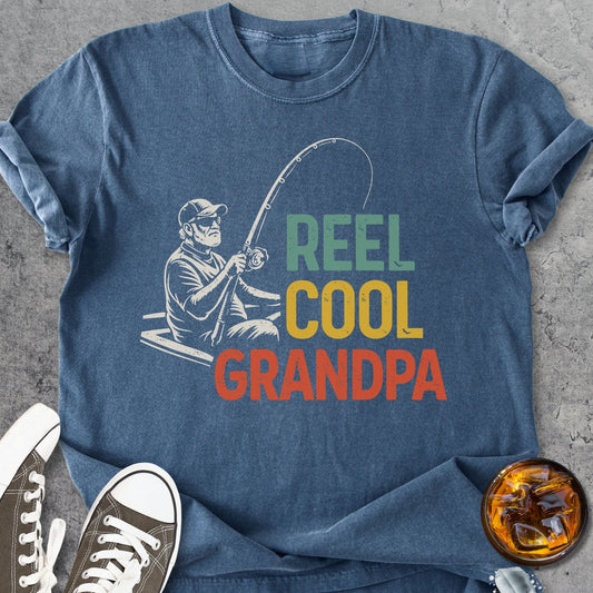 Reel Cool Grandpa - Vintage Heavyweight Tee