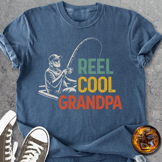 Reel Cool Grandpa - Premium Heavyweight Tee
