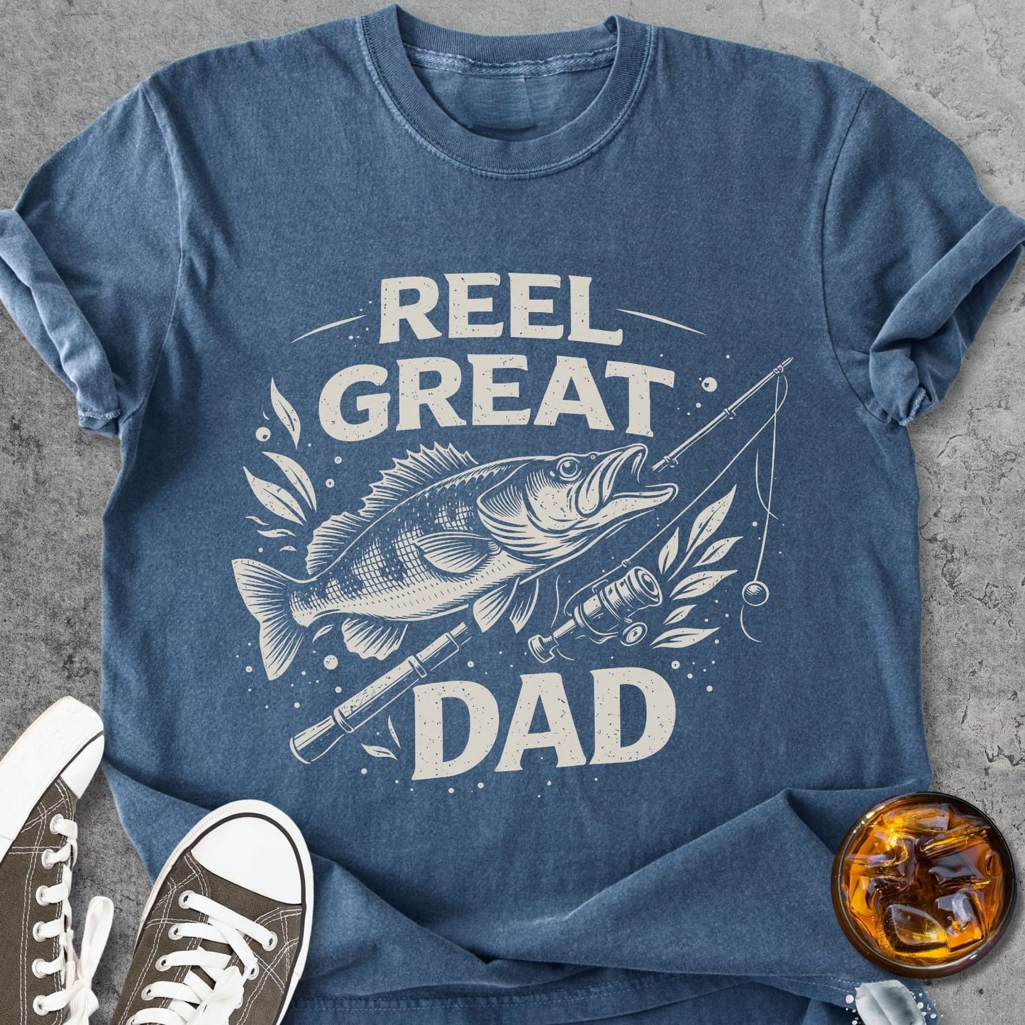 Reel Great Dad - Premium Heavyweight Tee