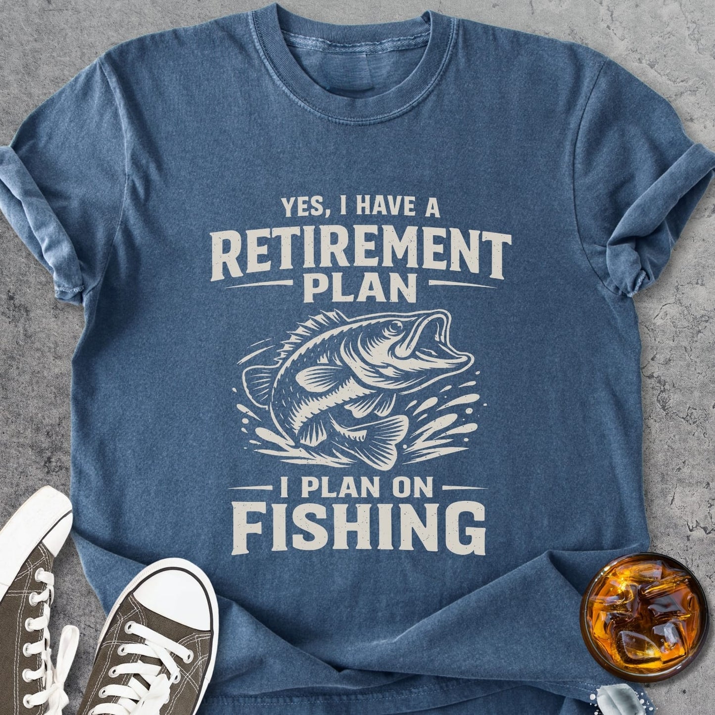 Retirement Plan Fishing - Premium Heavyweight Tee