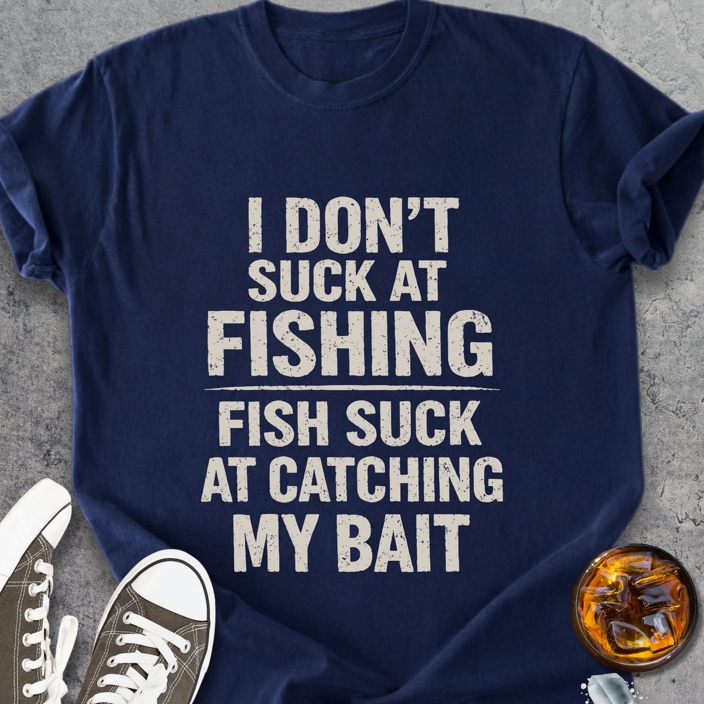I Don't Suck At Fishing - Premium Heavyweight Tee