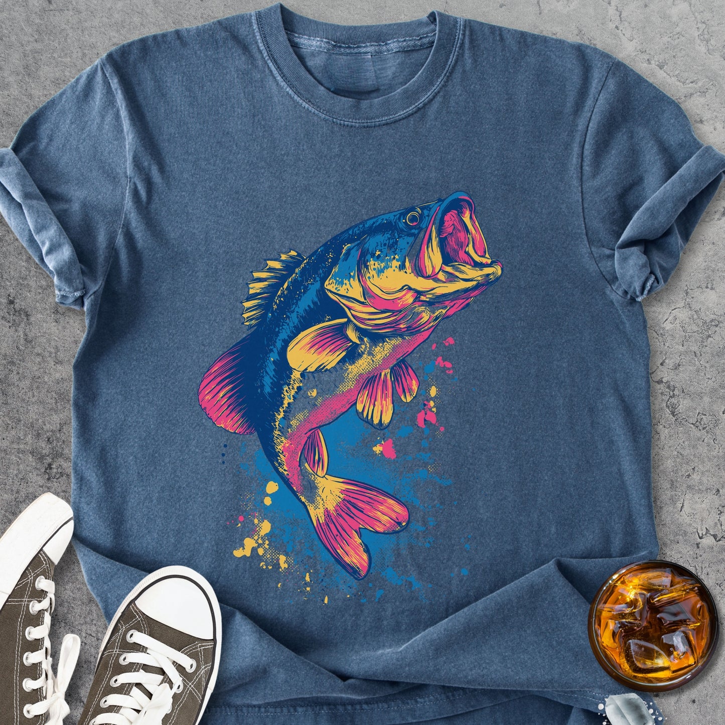 Neon Strike Bass - Vintage Heavyweight Tee