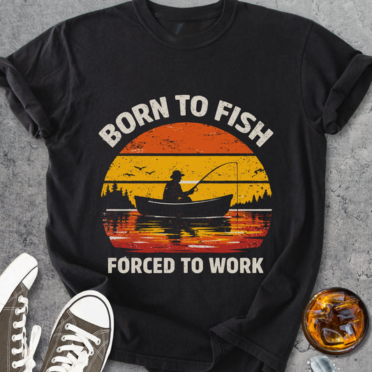 Born To Fish - Vintage Heavyweight Tee