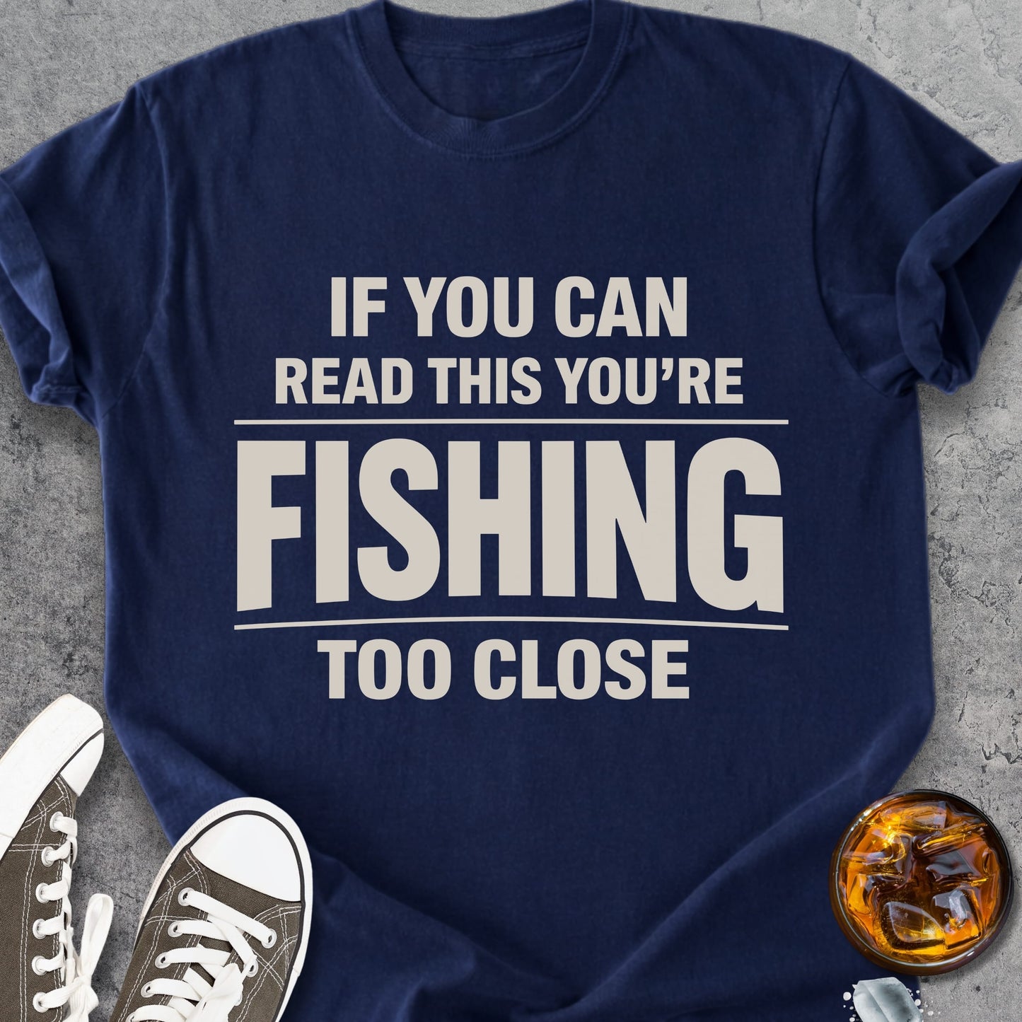 Fishing Too Close - Premium Heavyweight Tee