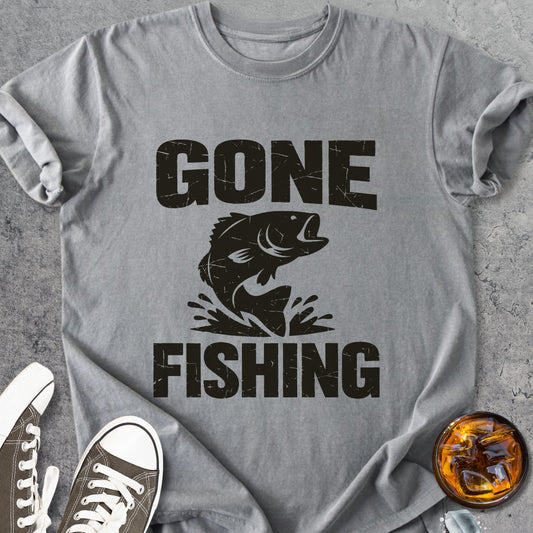 Gone Fishing - Premium Heavyweight Tee