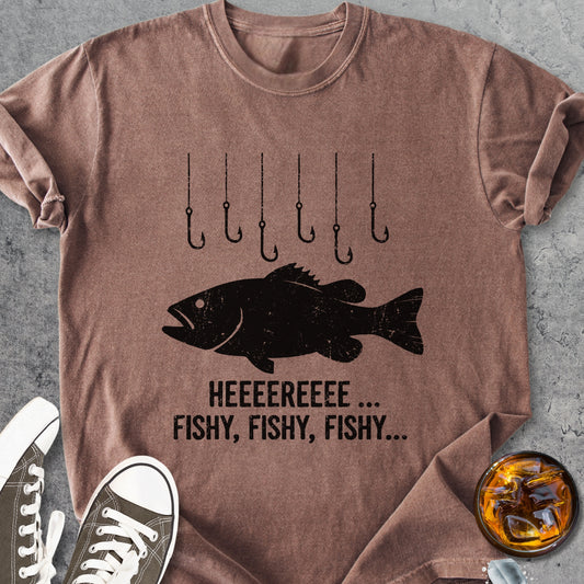 Here Fishy - Vintage Heavyweight Tee