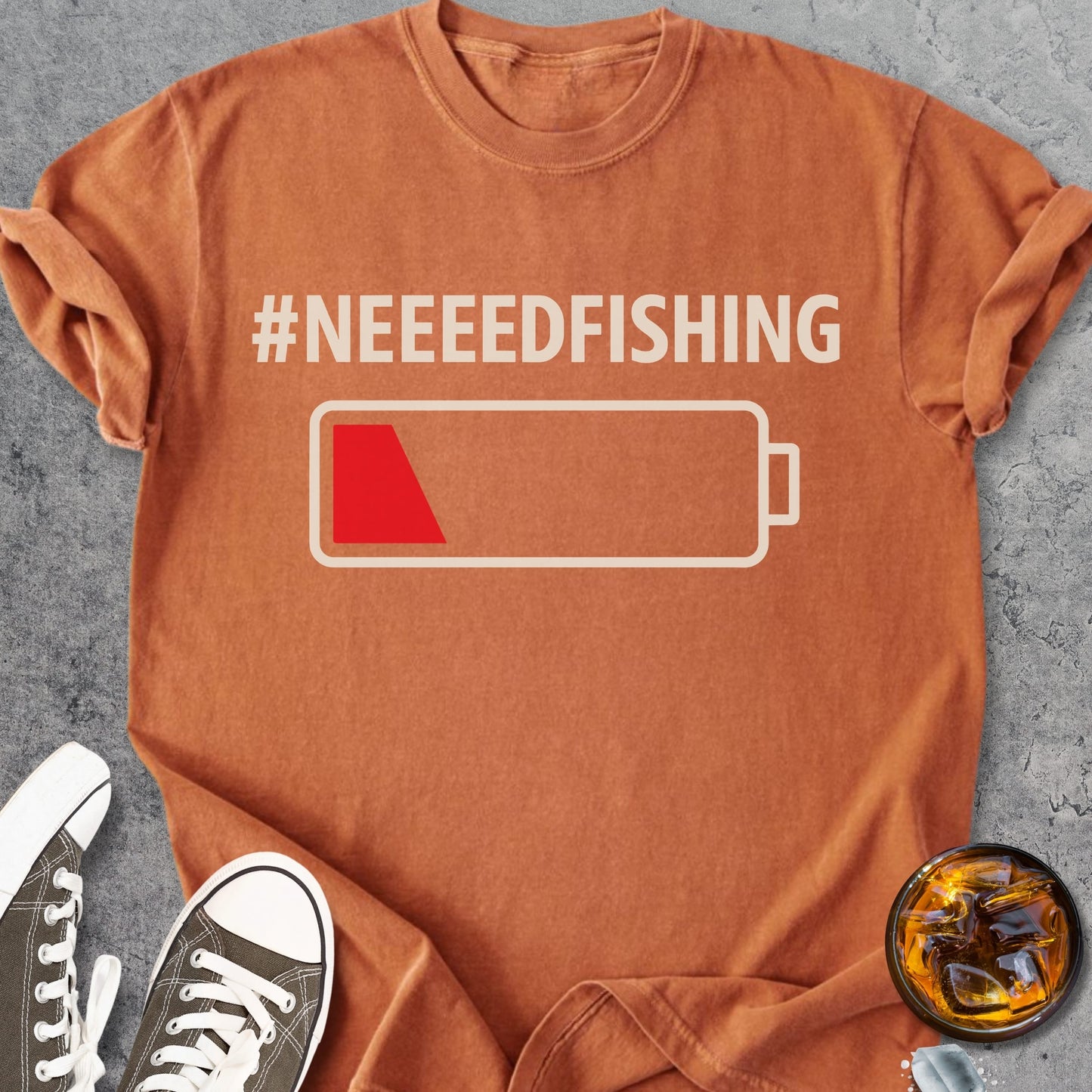 Neeeed Fishing - Vintage Heavyweight Tee