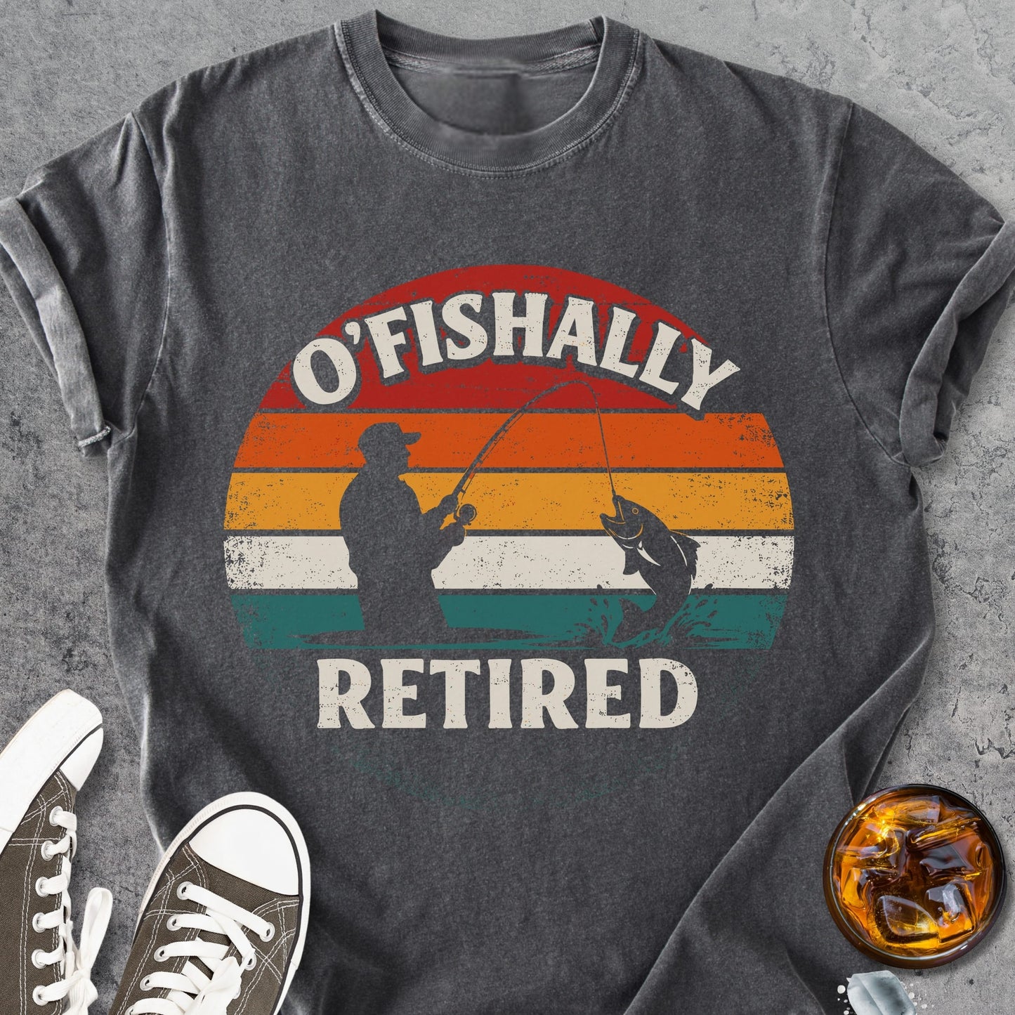 O'Fishally Retired - Premium Heavyweight Tee