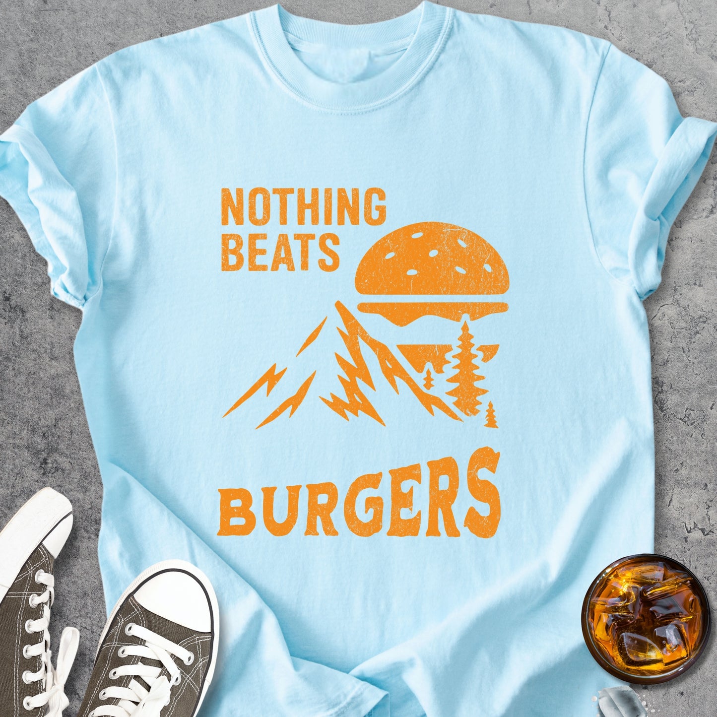 Nothing Beats Burgers - Vintage Heavyweight Tee