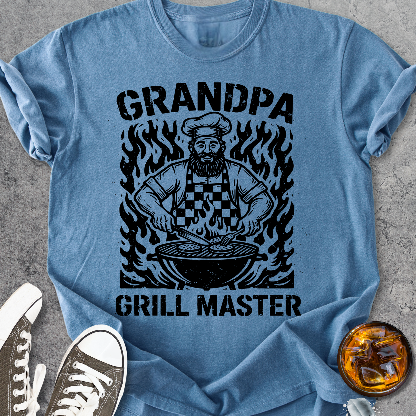 Grill Master Grandpa - Vintage Heavyweight Tee
