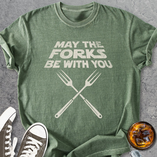 May The Forks Be With You - Vintage Heavyweight Tee