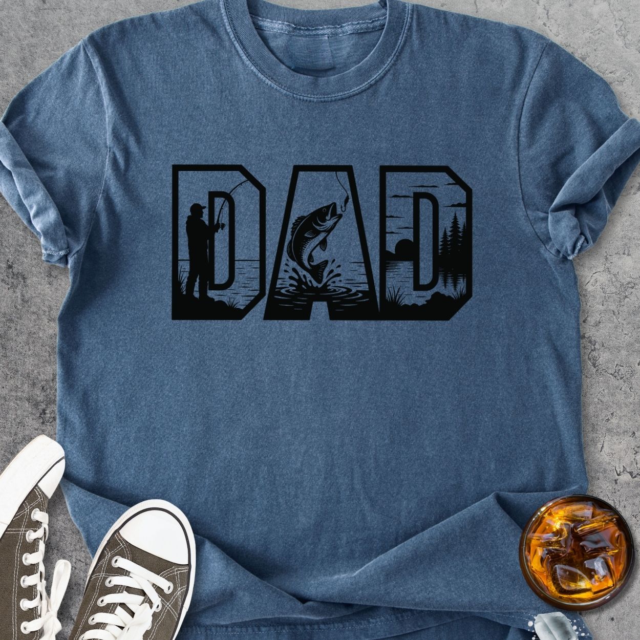 Fishing Dad - Vintage Heavyweight Tee