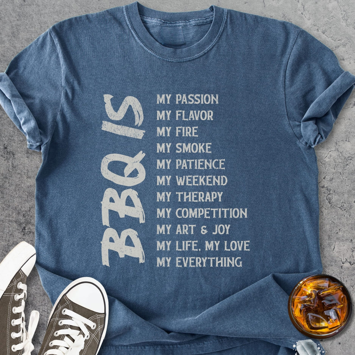 BBQ Is My - Premium Heavyweight Tee