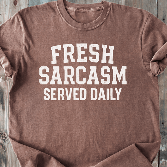 Sarcasm Served Daily - Premium Heavyweight Tee