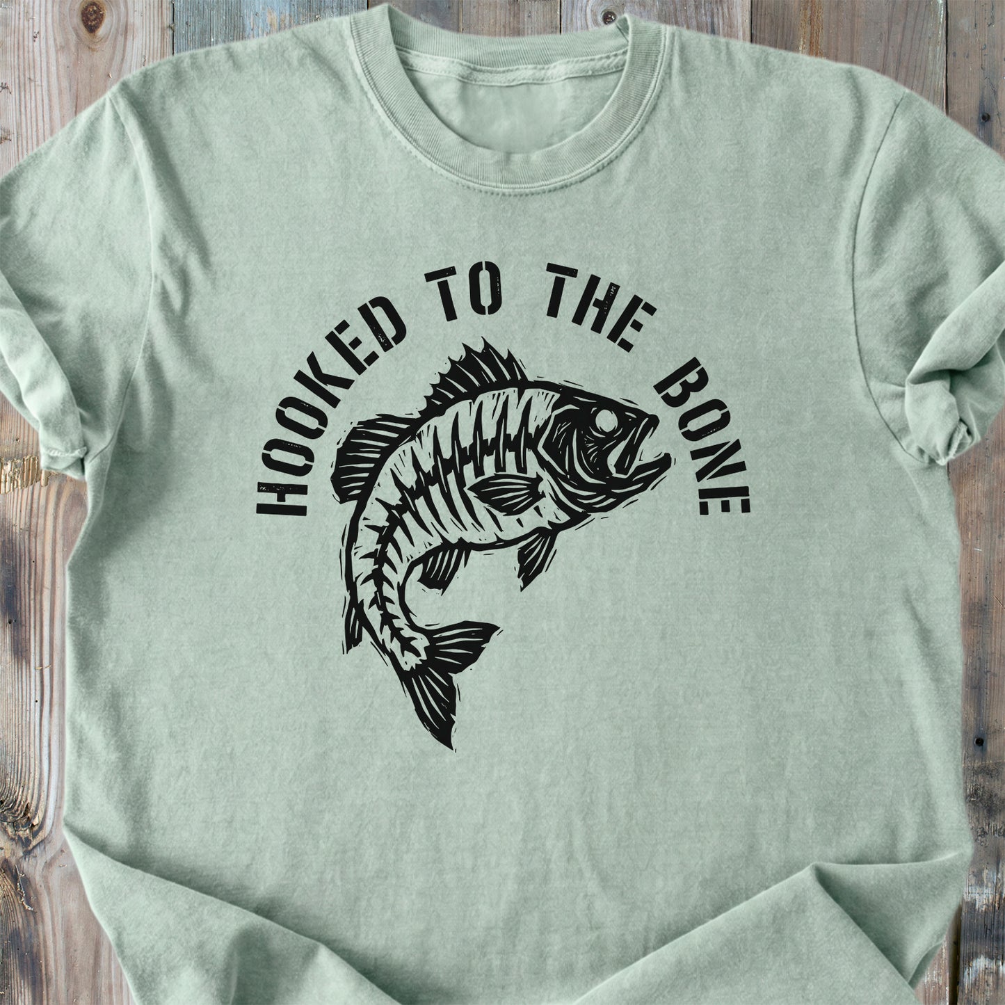 Hooked To The Bone - Premium Heavyweight Tee