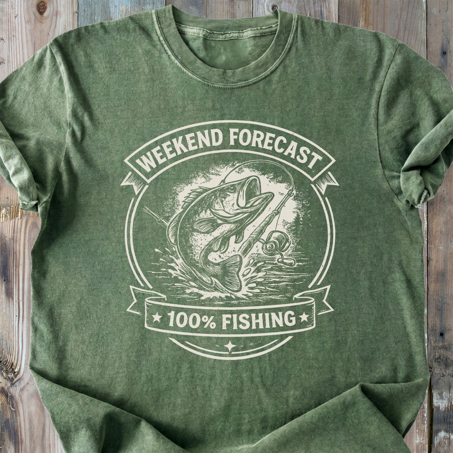 Weekend Forecast Fishing - Premium Heavyweight Tee