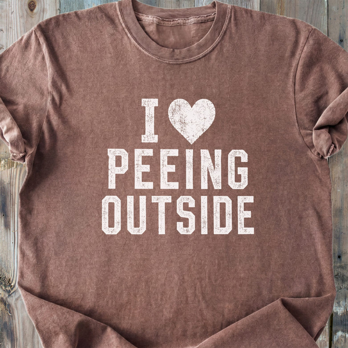 I Love Peeing Outside - Premium Heavyweight Tee