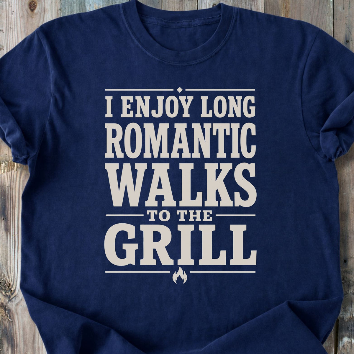 I Enjoy Long Romantic Walks - Premium Heavyweight Tee