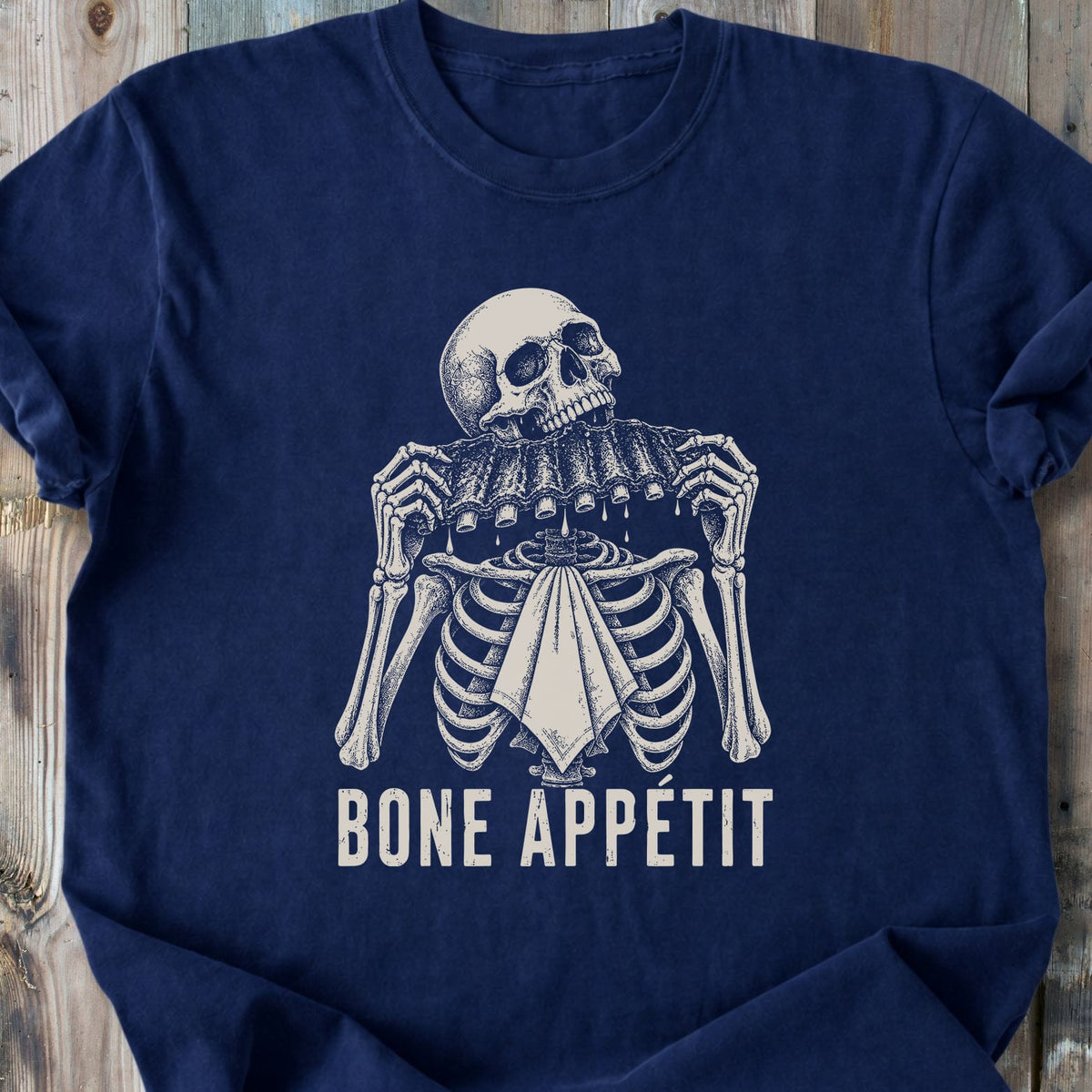 Bone Appétit Skeleton - Premium Heavyweight Tee