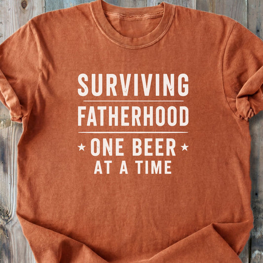 Surviving Fatherhood - Premium Heavyweight Tee